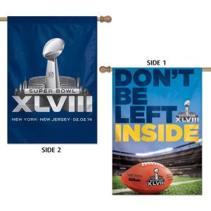 Super Bowl XLVIII Wincraft Super Bowl XLVIII 28 Inch x 40 Inch 2 Sided Vertical Flag