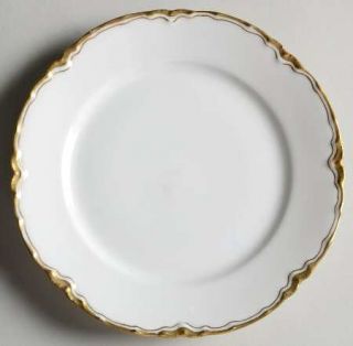 Haviland H2660 Bread & Butter Plate, Fine China Dinnerware   H&Co,Blank 1,Gold T