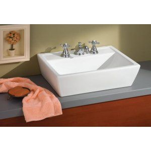 Cheviot 1237 18 WH 1 Sentire Vessel Sink with Single Hole Faucet Drilling