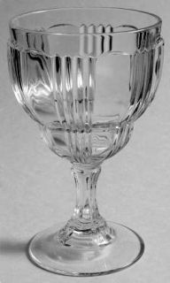 Fostoria Sunray Clear Water Goblet   Stem #2510, Clear