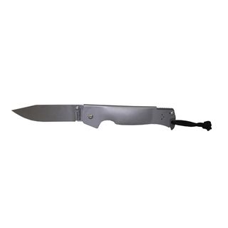 Cold Steel Pocket Bushman Knife (silverBlade materials German 4116 StainlessHandle materials 420 Series Stainless w/ Bead Blast FinishBlade length 4.5 inchesHandle length 5.75 inchesWeight 0.38125Dimensions 10.25 inchesModel 95FB )