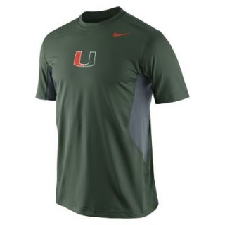 Nike Pro Combat Hypercool Logo (Miami) Mens Shirt   Green