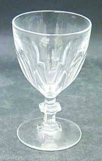 Cristal DArques Durand Rambouillet Sherry Glass   Panel Design On Bowl, Knob In