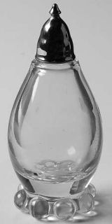 Imperial Glass Ohio Candlewick Clear (Stem #3400) Shaker with Metal Lid   Clear,