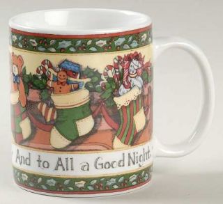 International Christmas Story Mug, Fine China Dinnerware   Porcelain,Susan Winge