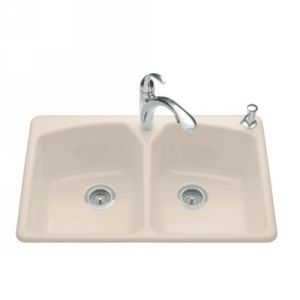 Kohler K 6491 1 55 Tanager Tanager Self Rimming Kitchen Sink  Single Hole Faucet