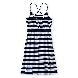 ARIZONA Striped Sundress   Girls 6 16 and Plus, American Navy, Girls