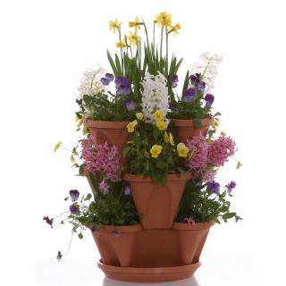 Nancy Janes 12 in. Self Watering Stacking Planters Set of 3   P1360 DS