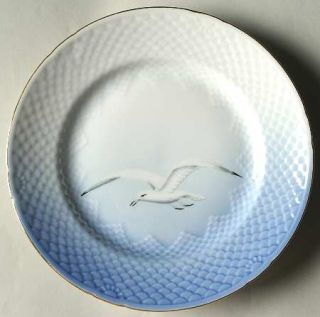Bing & Grondahl Seagull Luncheon Plate, Fine China Dinnerware   Blue Background,