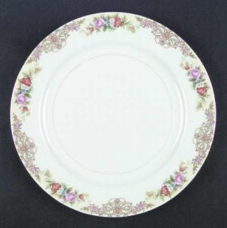 Noritake Mystery #117 Dinner Plate, Fine China Dinnerware   Imperial,Scrolls,Spr