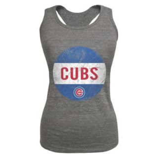 MLB Womens Chicago Cubs Tank Top   Grey (XL)