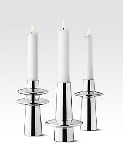 Georg Jensen Ellipse Candleholders, Set of 3   Steel