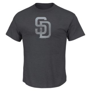 MLB Mens San Diego Padres Crew Neck T Shirt   Grey (XXL)