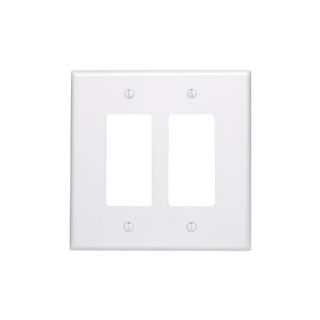 Leviton 86602 Electrical Wall Plate, Oversized Decora, 2Gang Ivory