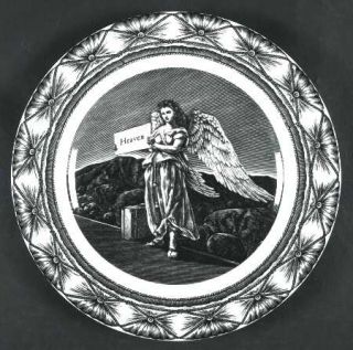 222 Fifth (PTS) Slice Of Life Hitchhiking Angel Dinner Plate, Fine China Dinnerw
