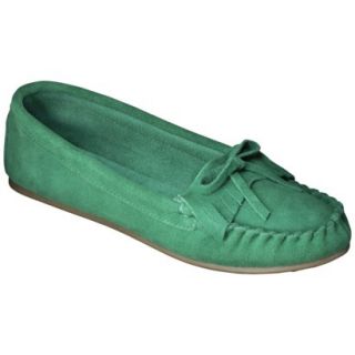 Womens Mossimo Supply Co. Genuine Suede Lark Moccasin   Green 9