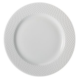 Threshold All Over Bead Dinner Plate Set of 4   White