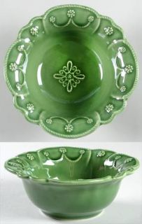 Juliska Ceramics Jardins Du Monde Garden Green Coupe Cereal Bowl, Fine China Din