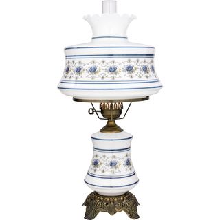 Quoizel Abigail Adams 28 inch Table Lamp (BrassFinish: Antique brassNumber of lights: One (1)Requires one (1) 150 watt A21 medium base 3 way bulb (not included)Dimensions: 28 inches high x 14 inches wideWeight: 10.5 pounds)