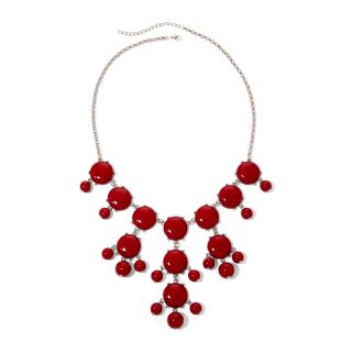 Red Bubble Statement Necklace