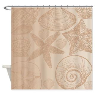 CafePress Peach shells Shower Curtain Free Shipping! Use code FREECART at Checkout!