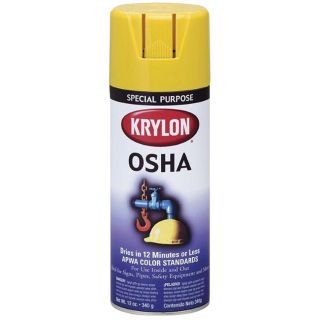 Krylon 12oz. Special Purpose Safety Yellow Aerosol Paint (pack Of 6) (Safety yellowCapacity: 12 ouncesPacking type: Aerosol canSpecific gravity: 0.7800Resistance: Wear, weatherType: Industrial paintWeight: 1.17 pounds )