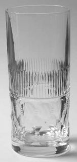Royal Scot Crystal Oxford Highball Glass   Clear,Vertical Cuts,Prisms,Ring,Ball
