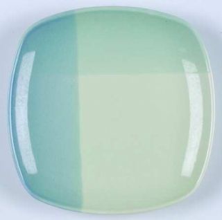 222 Fifth (PTS) Color Blocks (Blue/Green) Bread & Butter Plate, Fine China Dinne