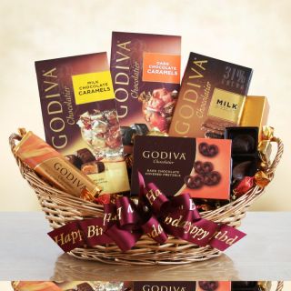 Godiva Chocolate Lovers Birthday Surprise Gift Basket Multicolor   9505