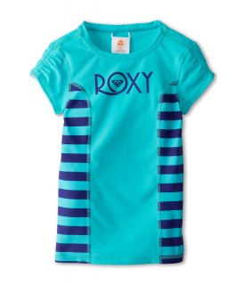 Roxy Kids Roxy Escape Low Tide S/S Rashguard Girls Swimwear (Blue)
