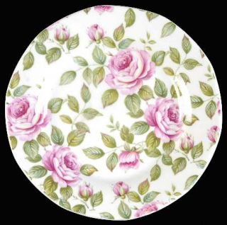 Rosina Queens Cottage Rose Bread & Butter Plate, Fine China Dinnerware   Pink Ro