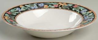 Christopher Stuart Mystical Garden Large Rim Soup Bowl, Fine China Dinnerware  