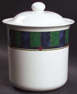 Pfaltzgraff Amalfi Classic Large Canister with Lid, Fine China Dinnerware   Navy