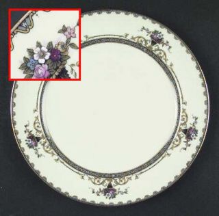 Noritake Ardsley Dinner Plate, Fine China Dinnerware   Bouquets In Yellow Urns,Y