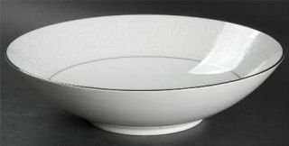 Grace Concerto 9 Round Vegetable Bowl, Fine China Dinnerware   White On White F