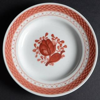 Royal Copenhagen Tranquebar Red Bread & Butter Plate, Fine China Dinnerware   Re