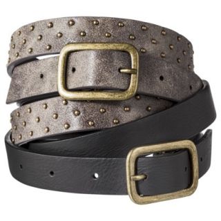 Mossimo Supply Co. Two Pack Belts   Black/Brown S