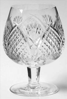 Waterford Dunmore Brandy Glass   Cut Cross Hatch Decor