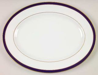 Lenox China Federal Cobalt 13 Oval Serving Platter, Fine China Dinnerware   Cla