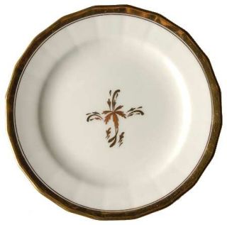 Royal Cauldon Tea Leaf Bread & Butter Plate, Fine China Dinnerware   Gold Tea Le