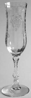 Fostoria Navarre Clear Fluted Champagne   Stem #6016, Etch #327, Clear