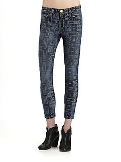 The Stiletto Printed Skinny Jeans   Bandana
