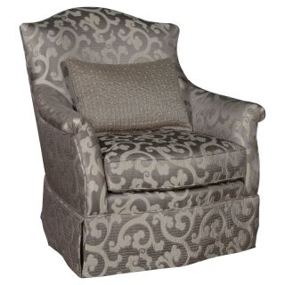 A R T Furniture Inc A.R.T. Furniture Charlotte Chenille Skirted Swivel Chair