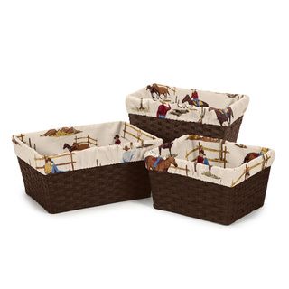 Sweet Jojo Designs Wild West Basket Liners (set Of 3) (Multi colorFits baskets from 6 inches x 8 inches to 12 inches x 16 inchesIncludes Three (3) basketsBaskets not includedGender MaleMaterials 100 percent cottonDimensions 26.5 inches x 15.5 inches x