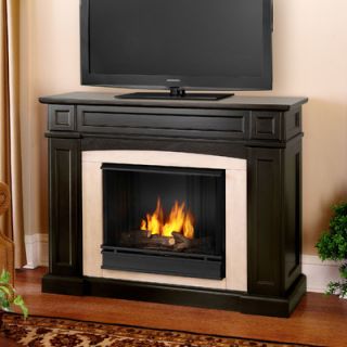 Real Flame Rutherford 47 Ventless TV Stand with Gel Fuel Fireplace 3710 DM/3