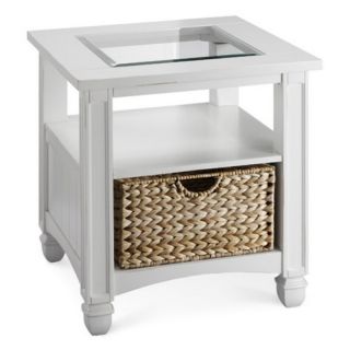 Stein World Nantucket Square End Table with Baskets Multicolor   679 022