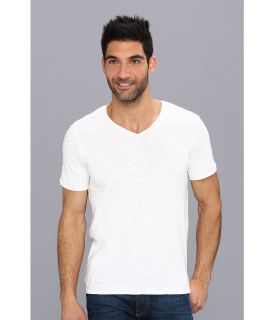 Calvin Klein Jeans S/S Modern Slub Solid V Neck Mens T Shirt (White)