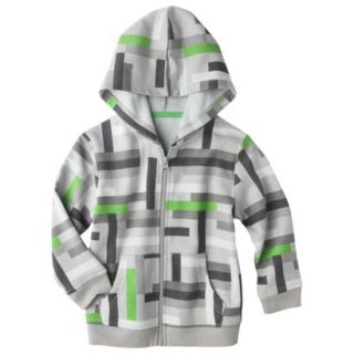 Circo Infant Toddler Boys Geometric ZipUp Sweatshirt   Gray Mist 12 M