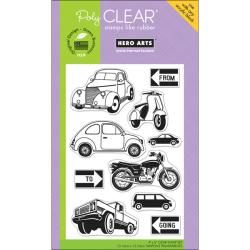 Hero Arts 4x6 inch Going Clear Stamps Sheet (4 inches x 6 inches 100 percent photo polymerNaturally conducts ink for precise impressionsDurable, tear resistant, easy to storeDesign: GoingSize: 4 inches x 6 inches)