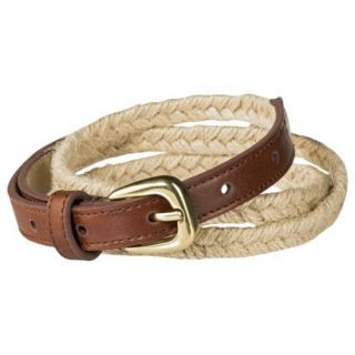 Mossimo Supply Co. Weave Skinny Belt   Tan S